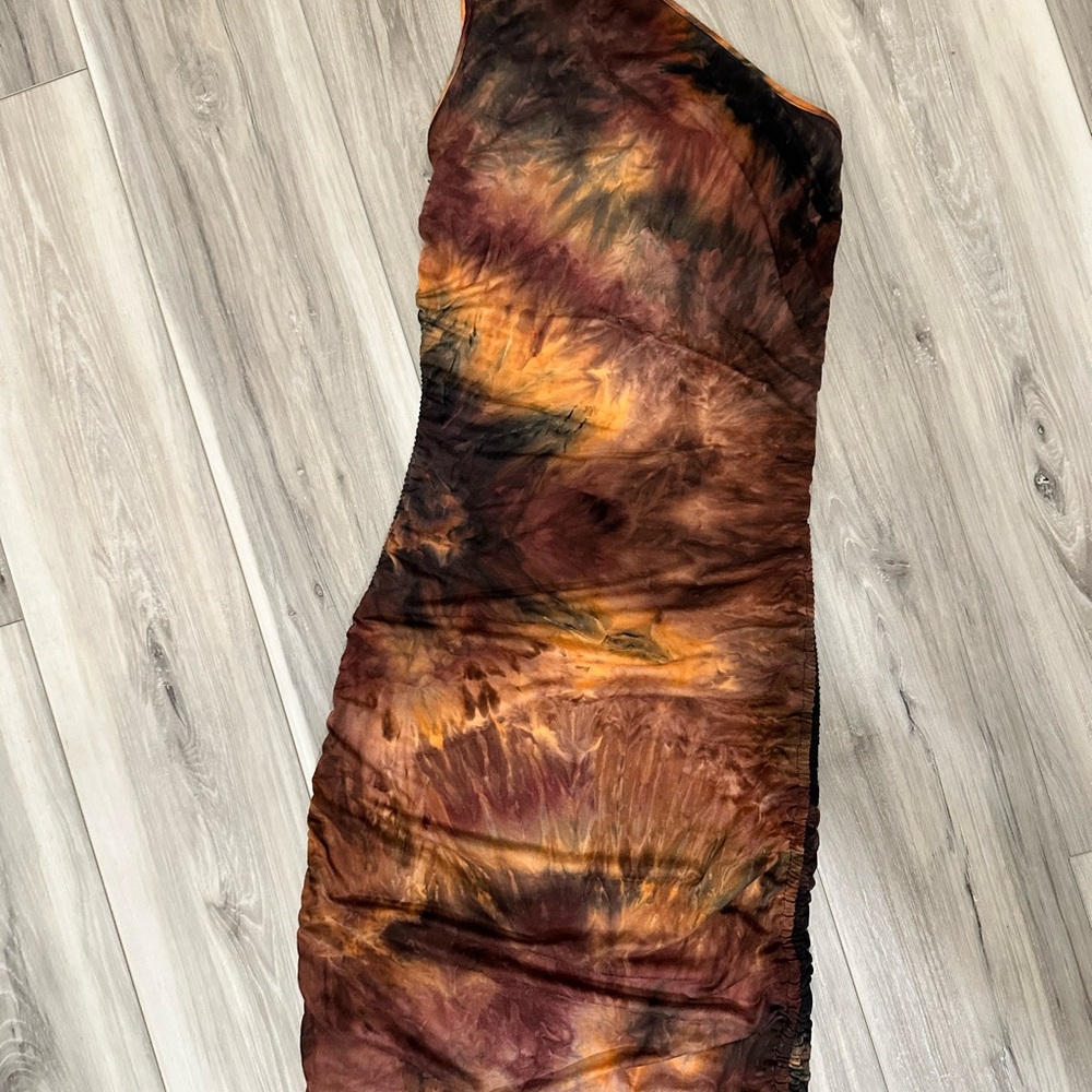 Tie-Dye One-Shoulder Dress - Picture 4 of 5